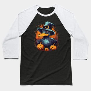 Duck Halloween Baseball T-Shirt